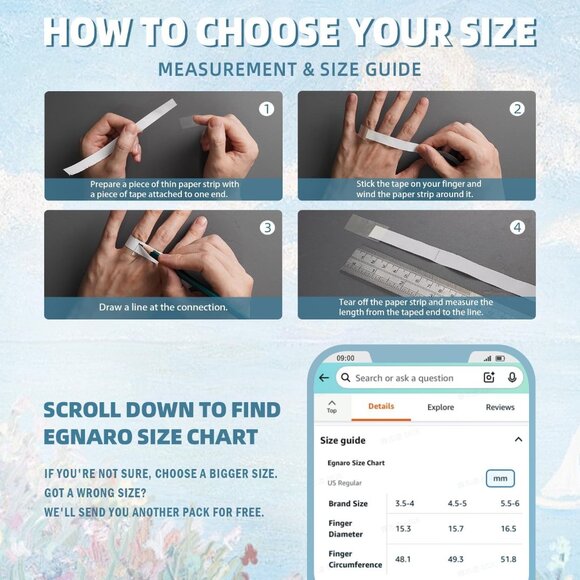 Women's Silicone Statement Rings, 5.2mm Wide 2mm Thick Rubber Printed Floral Wed - Picture 6 of 6